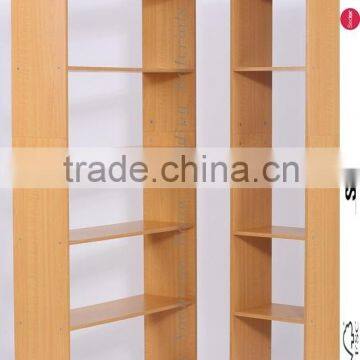 melamine white color bookcase with storage cabinet