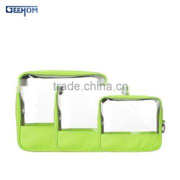 clear plastic bag zip lock pvc travel bag