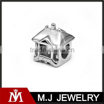 Professional silver jewelry DIY jewelry accessories little house beads fit bracelet