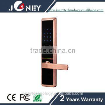 Dull nickel / Antique copper plated color Fingerprint Cabinet Lock