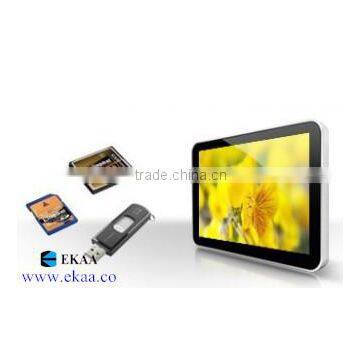 110inch wall mounted advertising player, digital media LCD advertising display with split screen & 3G