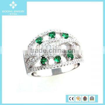 2015 Sterling Silver Latest Design Wedding Diamond Ring photo-3