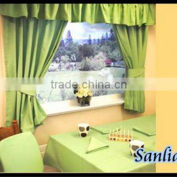 100% polyester inherently fire retardant table cloth fabric