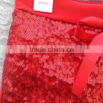 Fashion Red Sequin Baby Shorts With Satin Bow Baby Pants for Dancing Wear Summer Kids Shorts Colorful Girl's Short Pants photo-2