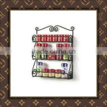 wrought iron decorative hanging metal towel shelf