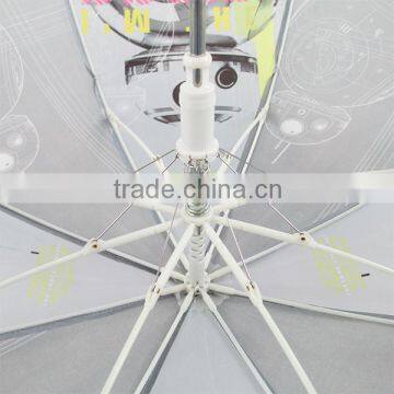 Cheap Fiber Heat Transfer Straight Kids Umbrella photo-3
