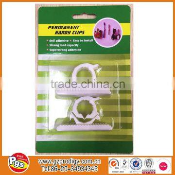 self-adhesive daily use plastic cable hook hang clip free hanging hook