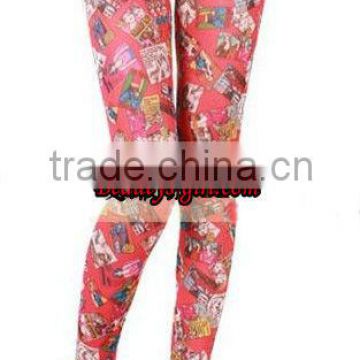 funny woman lovely pictures patterned leggings