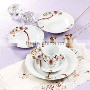 High quality household color design tableware set bone China