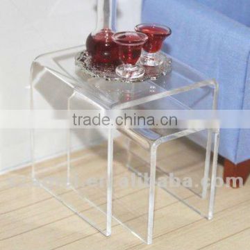 10mm clear acrylic set of 2 tables