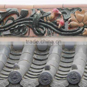 material galzed roof tile Chinese antique style building