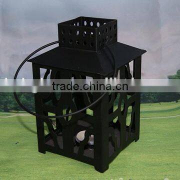 Black Mini Hanging Tealight Lantern