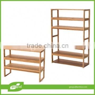 free standing closet shelves/bamboo free standing ladder shelves