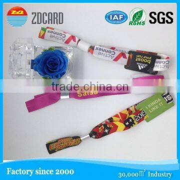 nfc custom woven nylon wristband for events