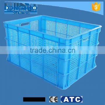 Best price blue fruit plastic container, plastic container with holes