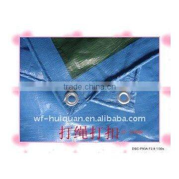 pe tarpaulin with blue stripes