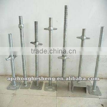 Adjustable solid screw base jack