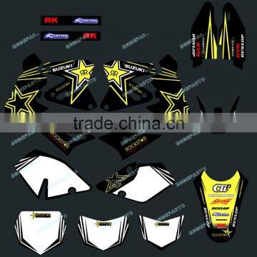 DST0006 TEAM GRAPHICS&BACKGROUNDS DECALS Stickers FOR SUZUKI DRZ400 DRZ 400 2001- 2005 2006 2007 2008 2009 2010 2011 2012