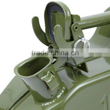 High Quality JJERRY CAN METAL CARRIER CONTAINER FOR FUEL PETROL DIESEL OIL 10 LITRE GREEN photo-2