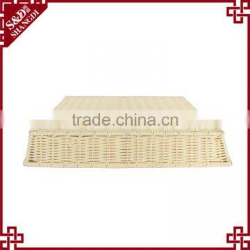 Plastic Rattan Woven Vegetable Storage Equipment for Food Display photo-6