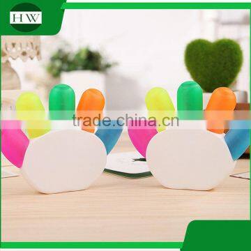 Private Label Mini Hand Palm Multi Color 5 in 1 Highlighter Pen photo-2