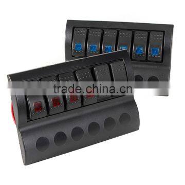 Brand New Waterproof 6 Gang Led Boat Marine Rocker Switch Panel RV photo-2