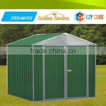 Green Galvanized Steel Sheet Decorative Storage Shed With Good Deisgn photo-5