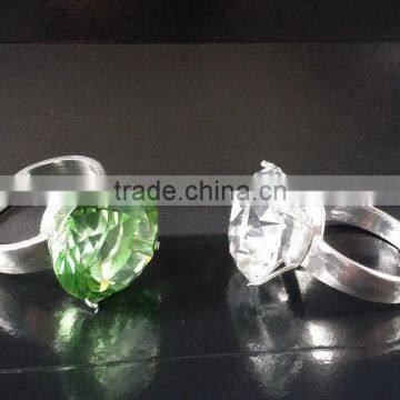 bulk crystal diamond napkin ring