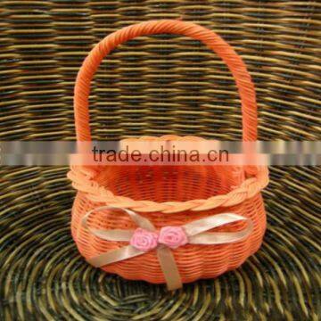 Empty decorative wicker baskets for holiday decor with factory supplies wholesale