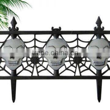 hot selling characteristic halloween shull Plastic Garden Fence