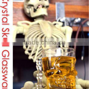 High Clear Skull Glass Mug Skull Beer Stein photo-4