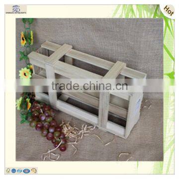 Оптовая деревянная коробка-подарок для фруктового вина с ручкой на веревке photo-2