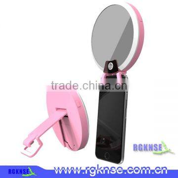 RGKNSE Beauty Mobile Phone Selfie Enhancing led Flash Light with Makeup Mirror Selfie Ring Light with Phone Stand Fill Light LED