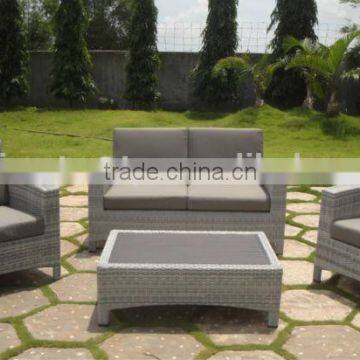 Oudoor Flat PE Rattan Sofa set