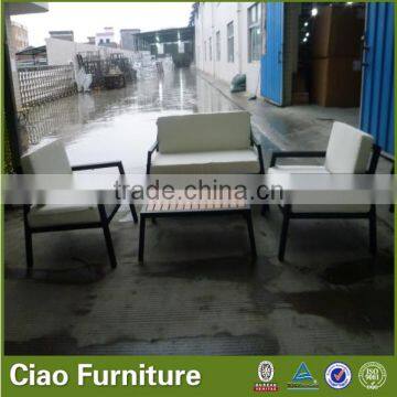 Aluminum frame high quality furniture garden sofa set with coffee table