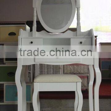 Dressing Table With Swing Mirror One Drawer Bedroom French Style photo-2