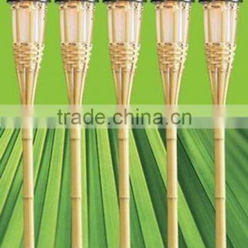 Flickering Bamboo Solar Garden Tiki LED Torch Light - Height 91cm photo-2