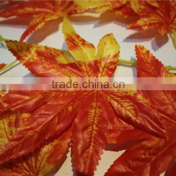 Artificial Plants Artificial Leaf Branch Decor Red Maple Leaf Decoration photo-4