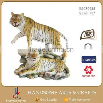10X5.5X11 Inch Resin Lifelike Home and Garden Decoration Animal Sculpture Tiger Statue photo-5