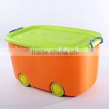 New PP Plastic Storage Box With Lid With Wheels photo-2