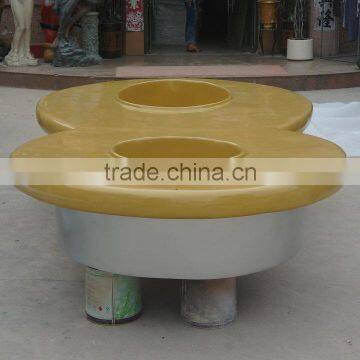 Fiberglass modern round chair