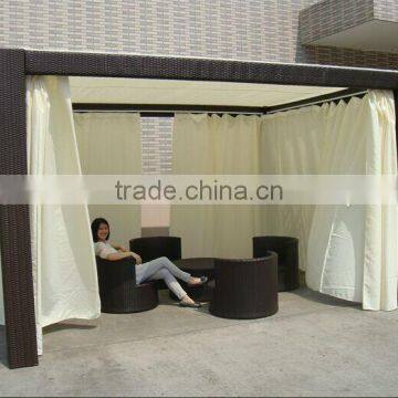 Poly rattan gazebo