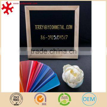 Felt Letter Board Black Felt With 320 White Plastic Changeable Characters 10 In. x 10 Inches Square Wood Oak Frame photo-3