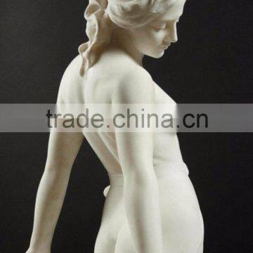 High Quality Chinese Stone Carving Sexy Marble Girl Statue photo-3