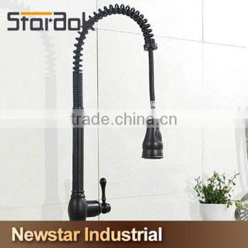 Star.aok Antique Style Single Lever Kitchen Sink Copper Faucet photo-2