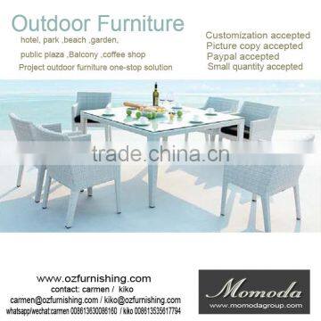 9013 New design Garden furniture garden dining set , water proof modern 6 people table and Chairs