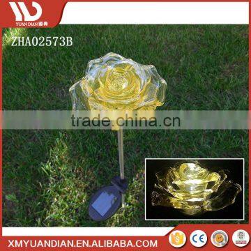 Beautiful Solar Red Rose Flower Stake Outdoor Yard Decor Led Lamp Great Gift Garden Decoration Led Landscape Light photo-2