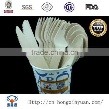 100% Birchwood Disposable Wholesale Wooden Cutlery photo-2