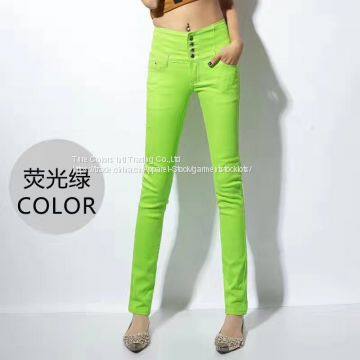 70,000pcs Ladies High Waist Solid Skinny Pants photo-4