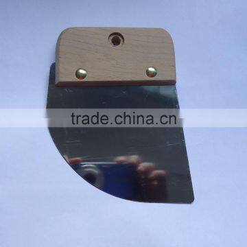 Stainless Steel Round Edge Putty Knife With Wooden Handle photo-2